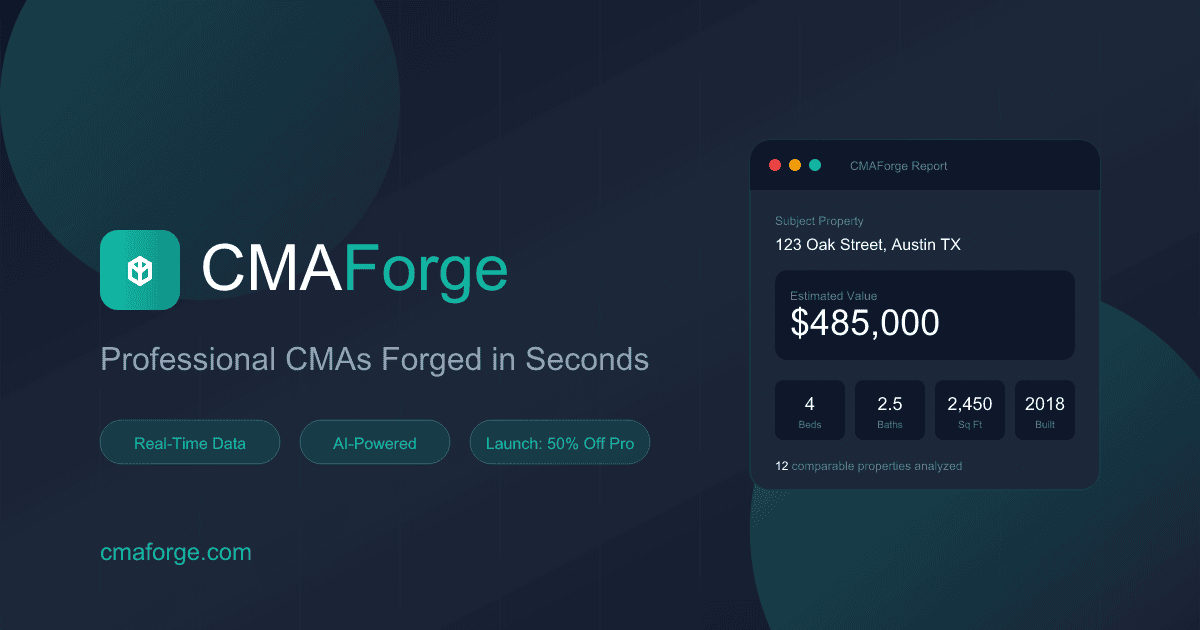 ListingPhoto product preview showing AI-enhanced real estate photos